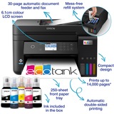 Epson EcoTank ET-3850, Stampante multifunzione Nero, Ad inchiostro, Stampa a colori, 4800 x 1200 DPI, A4, Stampa diretta, Nero