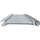 GEDORE R07105012 Chiavi inglesi combinate, Chiave cromo, 8,9,10,11,12,13,14,15,16,17,18,19 mm, Cromo, Acciaio al cromo vanadio, 49 mm, 1,57 kg, 12 pezzo(i)