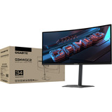 GIGABYTE G34WQC2, Monitor di gioco Nero/grigio