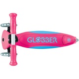 GLOBBER Primo Foldable Plus Lights, Scooter fucsia/Blu chiaro
