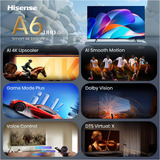 Hisense 55A6S, Televisore LED Nero/grigio scuro