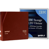 IBM LTO Ultrium 8 Disco di archiviazione Cartuccia a nastro 12000 GB, Streamer-Medium rosso scuro, Disco di archiviazione, Cartuccia a nastro, 2.5:1, LTO, CE, 12000 GB