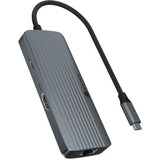 ICY BOX IB-DK4034a-CPD, Docking station alluminio/Nero