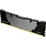 Kingston FURY FURY 16GB 3600MT/s DDR4 CL16 DIMM 1Gx8 Renegade Black, Memoria Nero, 16 GB, 1 x 16 GB, DDR4, 288-pin DIMM