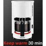 Krups AromaCafe 5 Automatica Macchina da caffè con filtro bianco, Macchina da caffè con filtro, Caffè macinato, 200 W, Nero, Bianco