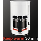 Krups AromaCafe 5 Automatica Macchina da caffè con filtro, Macchina fa filtro bianco, Macchina da caffè con filtro, Caffè macinato, 200 W, Nero, Bianco