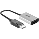 Lindy 41094 cavo e adattatore video 0,11 m DisplayPort HDMI Grigio Nero/grigio, 0,11 m, DisplayPort, HDMI, Femmina, Maschio, Dritto