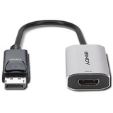 Lindy 41094 cavo e adattatore video 0,11 m DisplayPort HDMI Grigio Nero/grigio, 0,11 m, DisplayPort, HDMI, Femmina, Maschio, Dritto