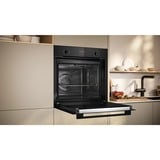 Neff N 30 B2CVG6AK3 forno 71 L Nero Nero, Media, Forno elettrico, 71 L, 71 L, 50 - 275 °C, Idrolitico + pirolitico
