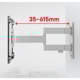 One for all WM6454, Montaggio a parete Nero/Bianco