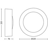 Philips Hue Hue White & Color Ambiance Daylo lampada da parete, Luce LED Nero