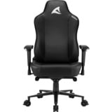 Sharkoon SKILLER SGS40 Seduta imbottita Schienale imbottito, Sedili di gioco Nero, Seduta imbottita, Schienale imbottito, Nero, Nero, Schiuma, Poliuretano, Schiuma, Poliuretano (PU)