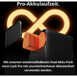 SwitchBot Dual Power Pack per Lock Pro, Batteria arancione 