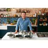 Tefal Padella by Jamie Oliver Cook Smart accaio/Nero