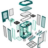 Thermaltake The Tower 600 Transformative Teal, Chassis Tower Color foglia di tè