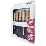 Wiha Set di cacciaviti da officina, 6 pezzi, Cacciavite marrone