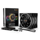 be quiet! Light Wings | 140mm PWM Triple Pack high-speed Case per computer Ventilatore 14 cm Nero 3 pz Nero, Ventilatore, 14 cm, 2200 Giri/min, 31 dB, 71,7 pdc/min, 121,82 m³/h