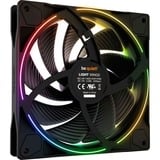 be quiet! Light Wings | 140mm PWM Triple Pack high-speed Case per computer Ventilatore 14 cm Nero 3 pz, Ventola Nero, Ventilatore, 14 cm, 2200 Giri/min, 31 dB, 71,7 pdc/min, 121,82 m³/h