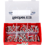 fischer 536161, Tassello grigio chiaro/Rosso