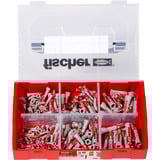 fischer FixTainer - DuoPower, Tassello grigio chiaro/Rosso