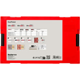 fischer FixTainer - DuoPower, Tassello grigio chiaro/Rosso