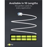 goobay Cavo patch ultraflessibile Cat.6a slim, U/UTP bianco