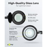 goobay Lampada lente LED con morsetto 10W, Luce LED Nero