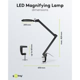 goobay Lampada lente LED con morsetto 10W, Luce LED Nero