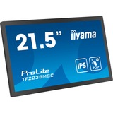 iiyama TF2238MSC-B1 Monitor PC 53,3 cm (21") 1920 x 1080 Pixel Full HD LED Touch screen Nero, Monitor LED Nero, 53,3 cm (21"), 1920 x 1080 Pixel, Full HD, LED, 5 ms, Nero