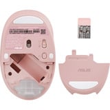 ASUS Fragrance MD101 mouse Casa Ambidestro RF senza fili + Bluetooth Ottico 2400 DPI rosa, Ambidestro, Ottico, RF senza fili + Bluetooth, 2400 DPI, Rosa