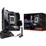 ASUS ROG STRIX X670E-I GAMING WIFI AMD X670 Socket AM5 mini ITX, Scheda madre Nero/Argento, AMD, Socket AM5, DDR5-SDRAM, 64 GB, DIMM, Dual-channel