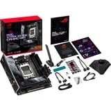 ASUS ROG STRIX X670E-I GAMING WIFI AMD X670 Socket AM5 mini ITX, Scheda madre Nero/Argento, AMD, Socket AM5, DDR5-SDRAM, 64 GB, DIMM, Dual-channel