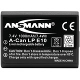 Ansmann A-Can LP E10 Ioni di Litio 1000 mAh 1000 mAh, 7,4 V, Ioni di Litio, 1 pezzo(i)