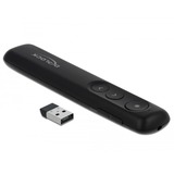 DeLOCK 64092 puntatore wireless Nero, Presentatore Nero, USB, 30 m, Nero