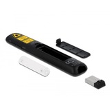 DeLOCK 64092 puntatore wireless Nero, Presentatore Nero, USB, 30 m, Nero
