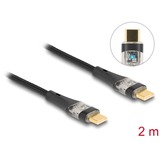 DeLOCK Cavo di ricarica USB 2.0, connettore USB-C > connettore USB-C Nero