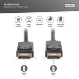 Digitus AK-340100-150-S, Cavo Nero