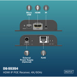 Digitus DS-55354, Estensione HDMI Nero