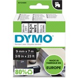 Dymo D1 - Standard Etichette - Nero su bianco - 9mm x 7m Nero su bianco, Poliestere, Belgio, -18 - 90 °C, DYMO, LabelManager, LabelWriter 450 DUO