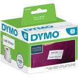 Dymo LW - Etichette badge nominativi, piccole - 41 x 89 mm - S0722560, Nastro di scrittura bianco, piccole - 41 x 89 mm - S0722560, Bianco, Etichetta per stampante autoadesiva, Carta, Rimovibile, Rettangolo, LabelWriter