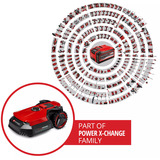 EINHELL Power X-Change Robot tagliaerba FREELEXO 500, 18Volt rosso/Nero