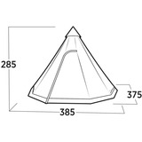 Easy Camp Rands Tipi, per 8 persone, Tenda marrone