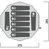 Easy Camp Rands Tipi, per 8 persone, Tenda marrone