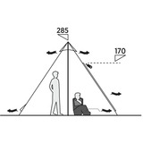 Easy Camp Rands Tipi, per 8 persone, Tenda marrone