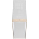 Fractal Design Summit Chalk White Solid, Chassis Tower bianco/legno