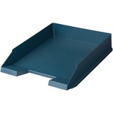 Herlitz 50033959 vassoio da scrivania Plastica Blu, Cassettina per corrispondenza blu scuro, Plastica, Blu, A4, Germania, 1 pz