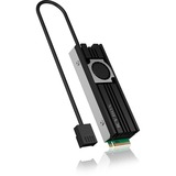 ICY BOX IB-M2HSF-703 Unità allo stato solido Dissipatore di calore/Radiatore 2 cm Nero, Grigio 1 pz Nero, Dissipatore di calore/Radiatore, 2 cm, 10000 Giri/min, Nero, Grigio