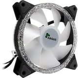 Inter-Tech Argus RS-07 Case per computer Ventilatore 12 cm Nero, Bianco Nero, Ventilatore, 12 cm, 900 Giri/min, 22 dB, 59,81 m³/h, Nero, Bianco