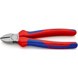 KNIPEX 70 02 180 Pinze da taglio diagonale pinza blu, Pinze da taglio diagonale, Acciaio al cromo vanadio, Plastica, Blu/Rosso, 18 cm, 252 g