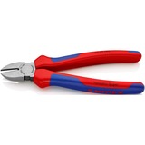 KNIPEX 70 02 180 Pinze da taglio diagonale pinza blu, Pinze da taglio diagonale, Acciaio al cromo vanadio, Plastica, Blu/Rosso, 18 cm, 252 g